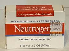 Neutrogena Transparent Facial Bar for Acne-Prone Skin Formula- 3.5oz
