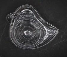 Vintage Iittala Glass Egg Cup TIU Bird, Finland 1979 Designed by Jorma Vennola