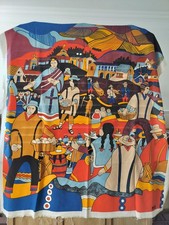 Vintage Wall Hanging 1980s Bread for the World 170cm L X 140cm W