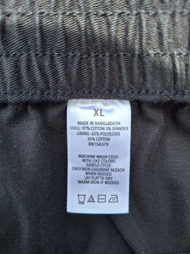 NWOT AEROPOSTALE Mens Twill Cargo Joggers Pants XL Black So Many Pockets - Picture 3 of 10