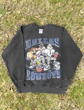 Vintage 90s Looney Tunes NFL Dallas Cowboys Sweatshirt AN58861