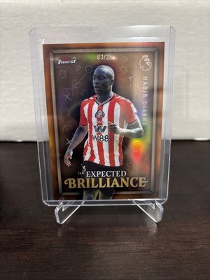 2026 Topps Finest EPL Sunderland Habib Diarra Expected Excellence Orange 3/25