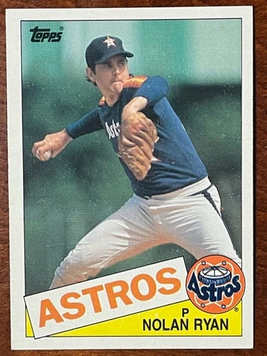 1985 Topps #760 Nolan Ryan – Houston Astros – HOF Pitcher – Vintage MLB Card