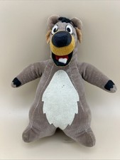 Vintage Jungle Book 1966 Baloo Bear Plush Stuffed Walt Disney Velvet 6.5 inches