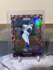 Kris Bubic RC 2021 Panini Prizm Kansas City Royals #198 Giraffe Print