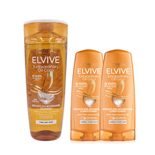 Image of L'Oreal Elvive Extraordinary Oil Coconut 1x 500ml Shampoo & 2x 250ml Conditioner