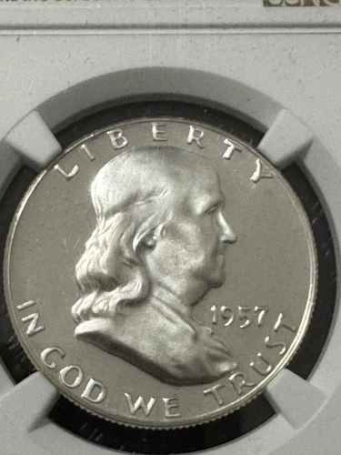 1957 Cameo Proof Franklin Half Dollar, NGC PR67CAM, Free shipping