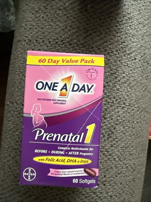 One A Day Prenatal 1 Complete Multivitamin Supplement Softgels - 60 Count