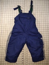 OshKosh B'gosh Vintage 90's Toddler Snow Bibs In Navy Blue Size 24 Months