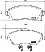Brembo Bremsscheiben Ø240 + BremsbelÄGe Vorn & Hinten FÜR Opel Tigra Twintop