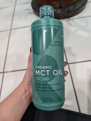 100% Keto MCT Oil from Organic Coconuts - Triple Ingredient C8, C10, C12 MCTs