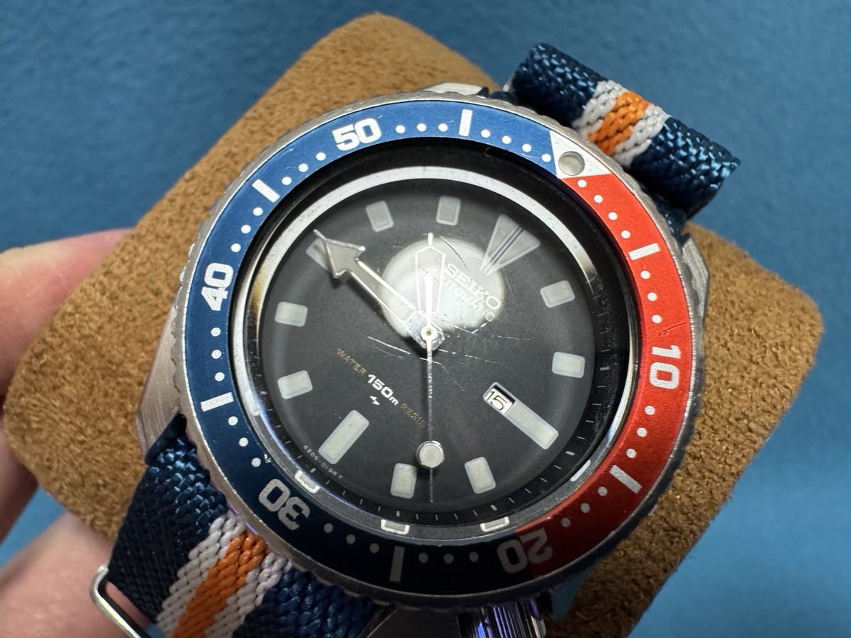 Seiko vintage Diver 150m 4205-015B Pepsi 38mm Men's Watches | eBay