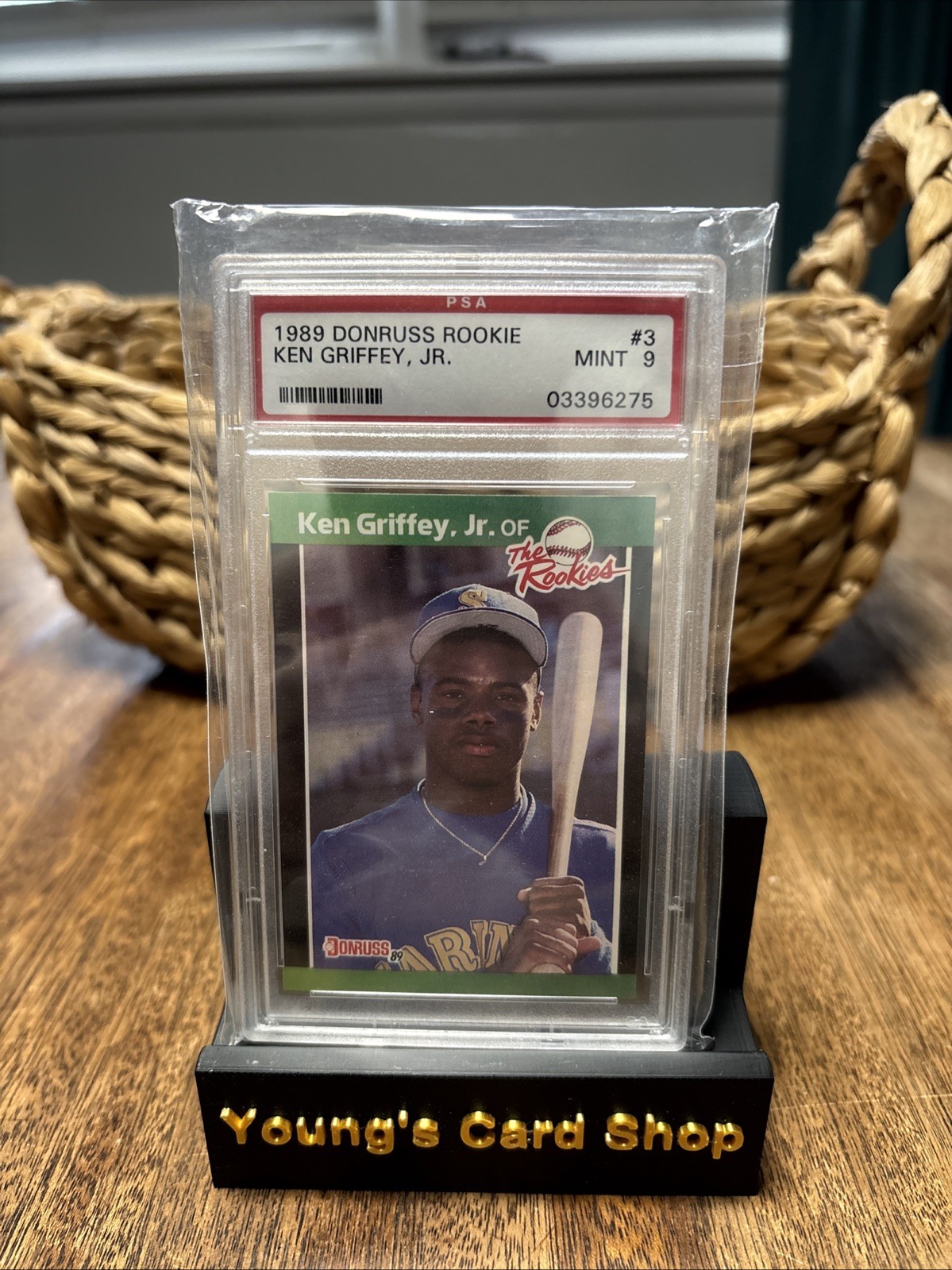 1989 Donruss Rookies #3 Ken Griffey Jr. PSA 9