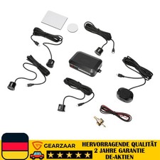 Einparkhilfe 4-Sensoren Universal Auto Schwarz hinten Parkhilfe Nachrüsten PDC