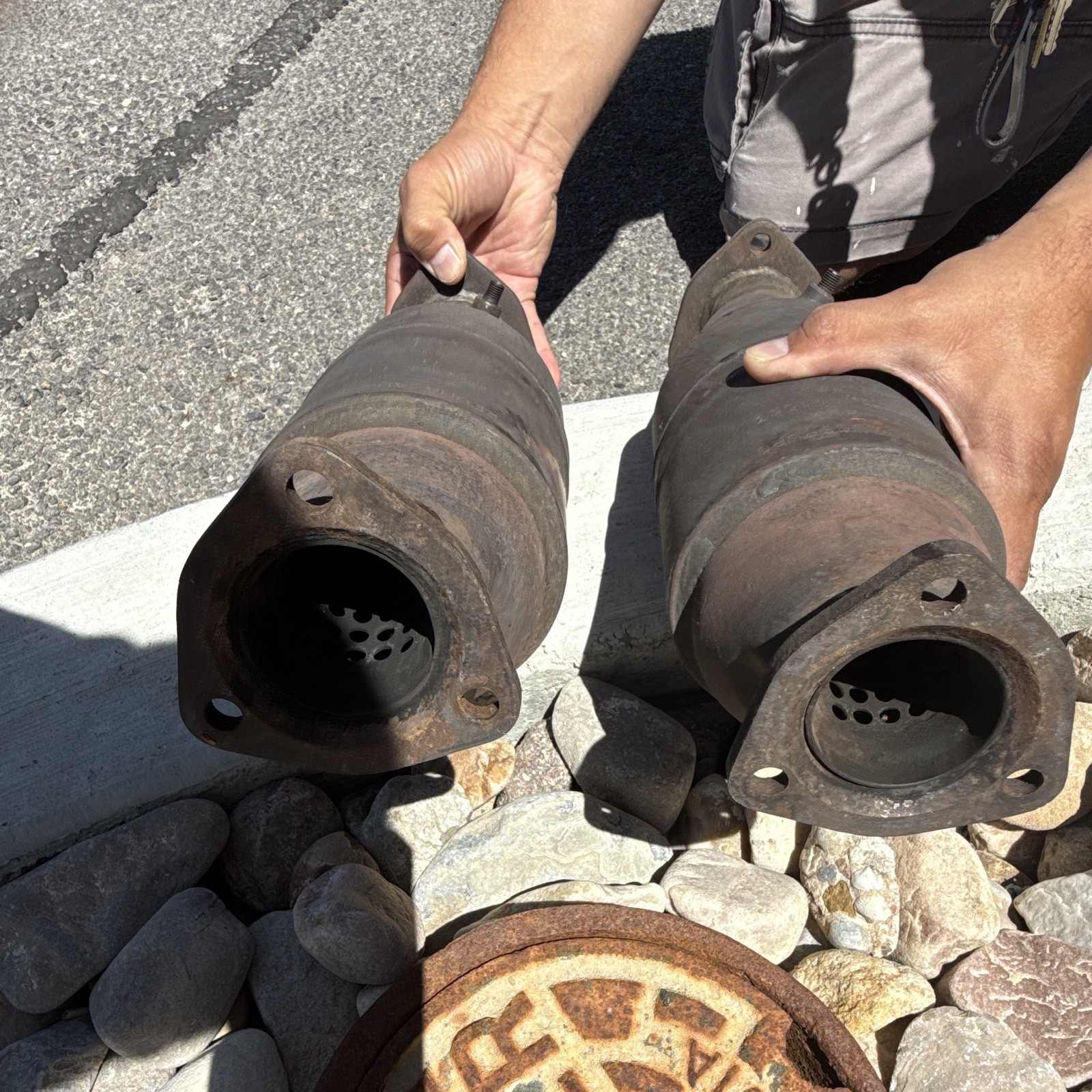 Ferrari Testarossa High Flow Catalytic Converters For Exhaust Mufflers