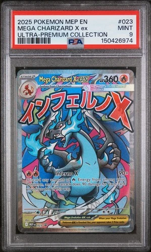 Mega Charizard X Ex Pokemon Mep En-Me Black Star Promo 023 PSA 9