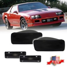 For Chevy Camaro 85-92 Smoke Bumper Turn Signal Lights Side Marker Lights 4pcs