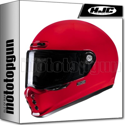 FULL FACE MOTORCYCLE HELMET HJC V10 DEEP RED XL