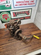 C6- Large antique Saw Setting Machine? Hand Crank