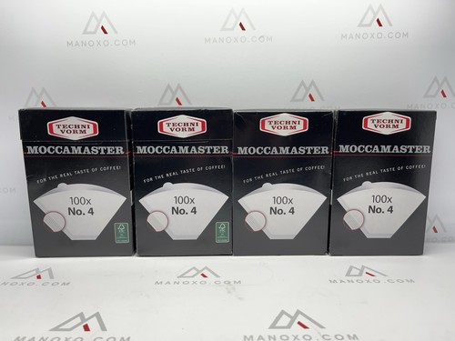 Moccamaster Technivorm 85022 Paper Filter No. 4 White | Pack of 4 Boxe