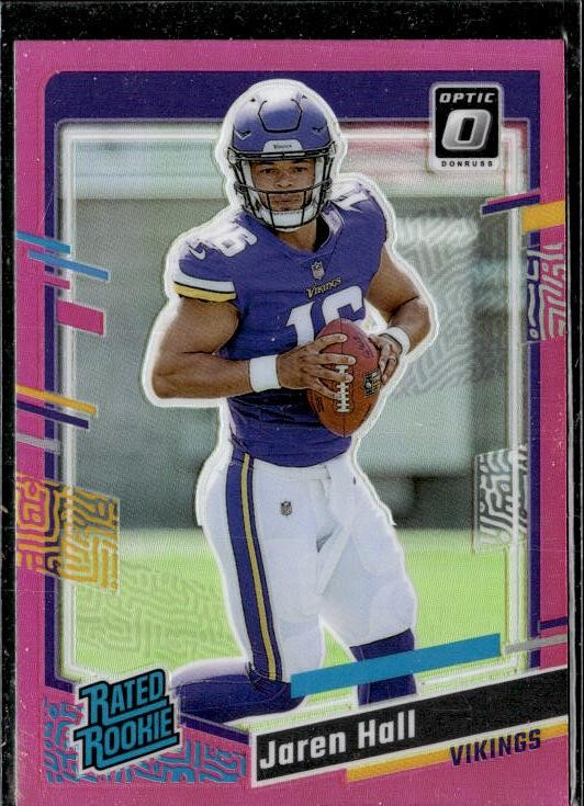 2023 Donruss #367 Jaren Hall Optic Rated Rookie Preview Pink Prizm