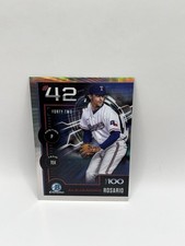 Alejandro Rosario 2025 Bowman Chrome Top 100 Rangers BTP-42