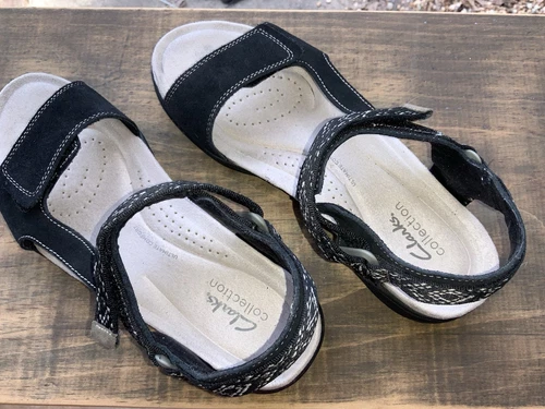 Sandali donna Clarks scamosciati massimo comfort taglia 8