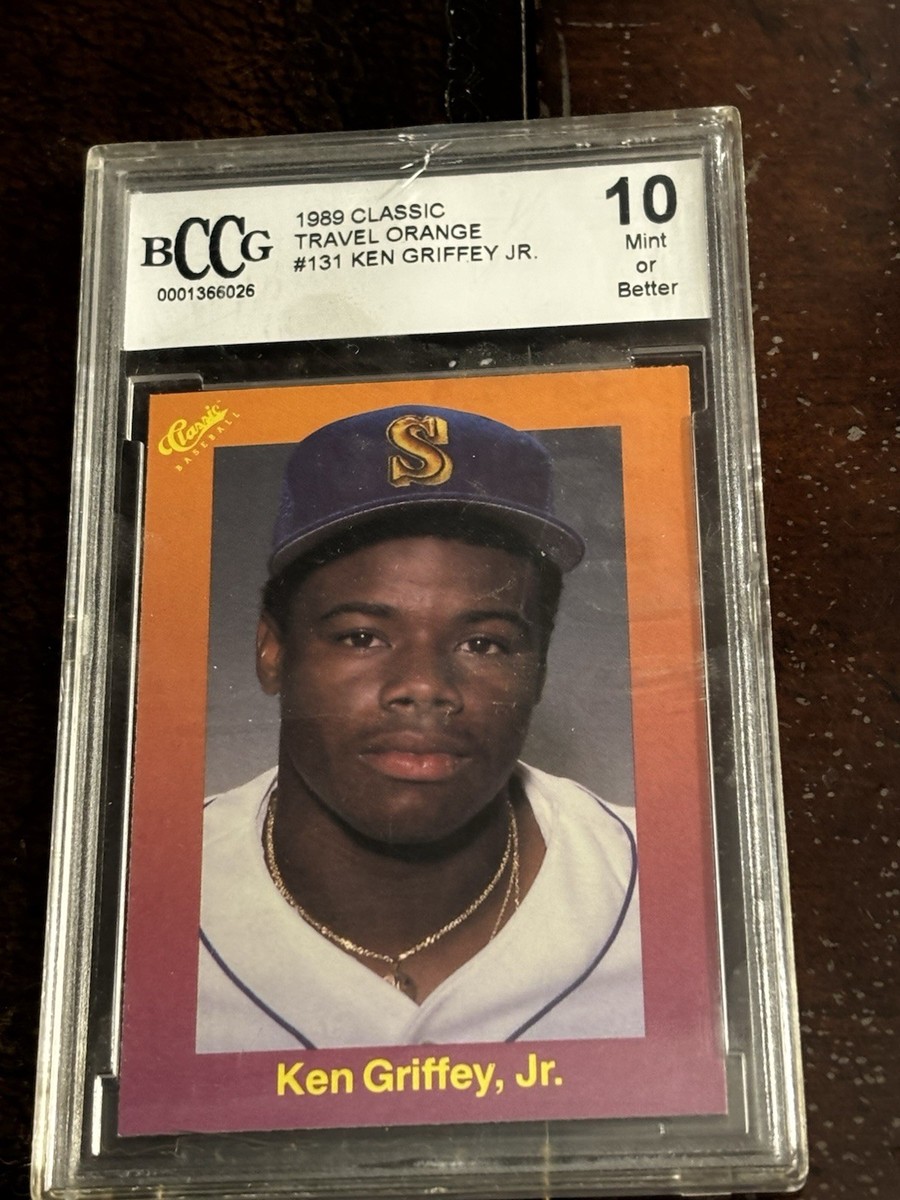 ken griffey jr. graded cards 1@89 Classic Ken Griffey Jr Rookie Card Rare Rare Baseball Card #131 BCCG 10