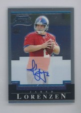 2004 Bowman Chrome Jared Lorenzen Giants RC Rookie ON CARD AUTO. rookie card picture