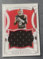 2021 Panini National Treasures - Framed Fabric Baker Mayfield #FF-BM /99 (MEM)