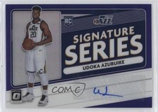 2020 Panini Donruss Optic Signature Series Purple Prizm Udoka Azubuike Auto 2s2