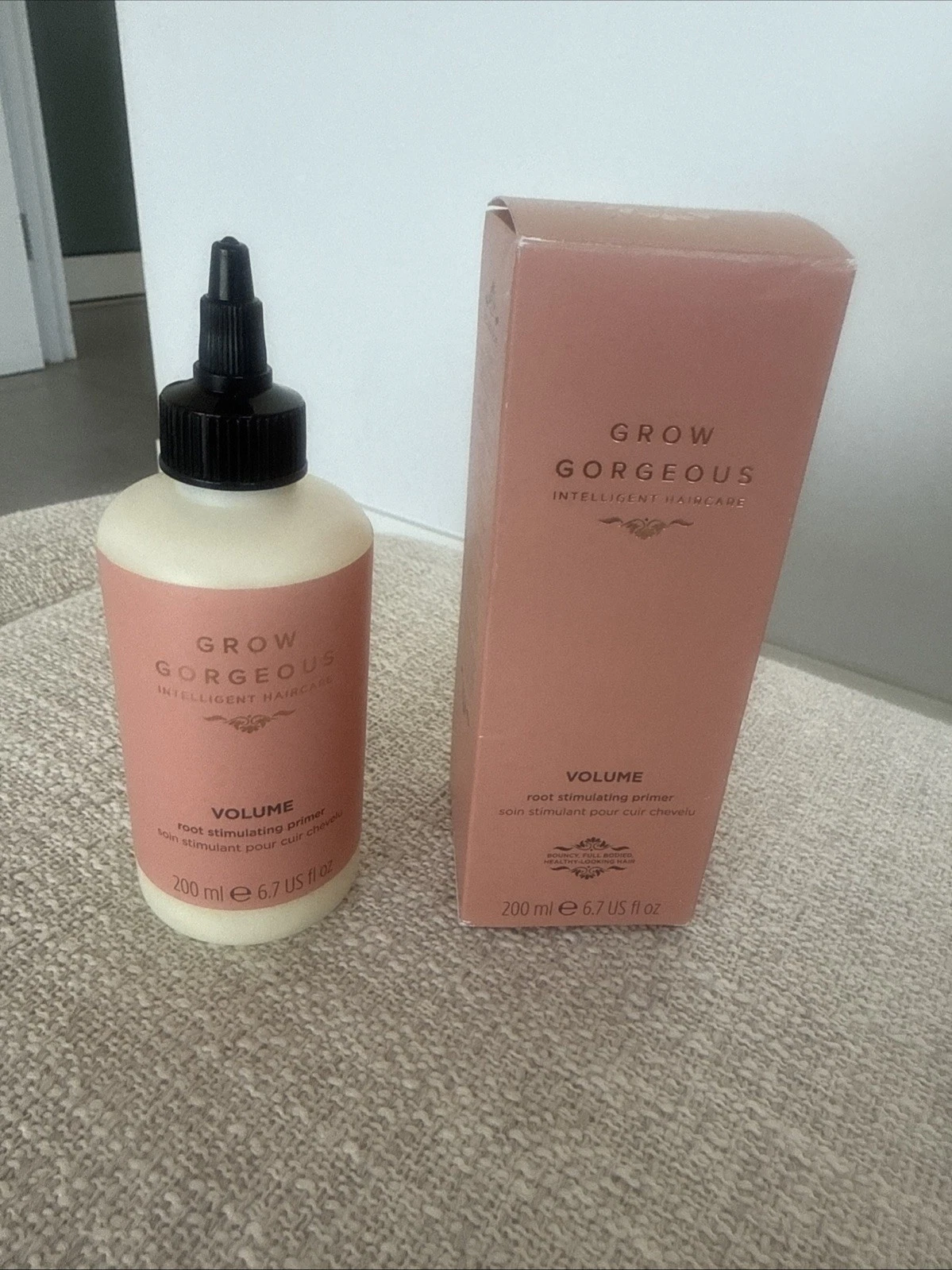 Grow Gorgeous 200ml Volume Root Stimulating Hair Primer BNIB