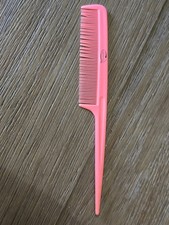 GOODY 1980s Vintage PINK Comb Unbreakable Rat Tail Teasing Hair Retro 8"
