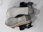 Steve Madden Black Leather Cork Sandal Wedge  Size 10M — photo 6