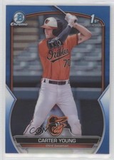 2023 Bowman Chrome Prospects Blue Refractor 100/150 Carter Young #BCP-183 ib6