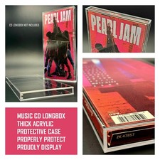Music CD Long Box Display Case   Premium HQ Acrylic for 90s Long Box Collectors