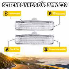 2er Pack Seitenblinker für BMW 5er E39 Limo 95-03 Laufblinker 63142496299