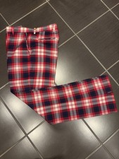 IJP Design Ian Poulter Tartan Golf Trousers 32W x 32L. Mint Condition