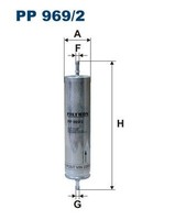Filtron Kraftstofffilter PP 969/2 FüR Land Rover