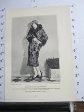 trade magazine ad 1927 OSGOOD Engraving printing Halle Bros Joel Feder fur coat