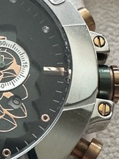 Montre Chronographe Mulco Nuit Bicolore Acier Inoxydable - 45 Mm, Neuf Avec étiquettes