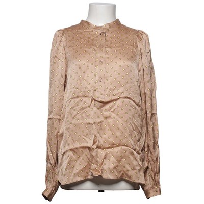 Second Female, Bluse, Größe: S, Berri LS Blouse, Beige/Gelb, Gepunktet #oYK