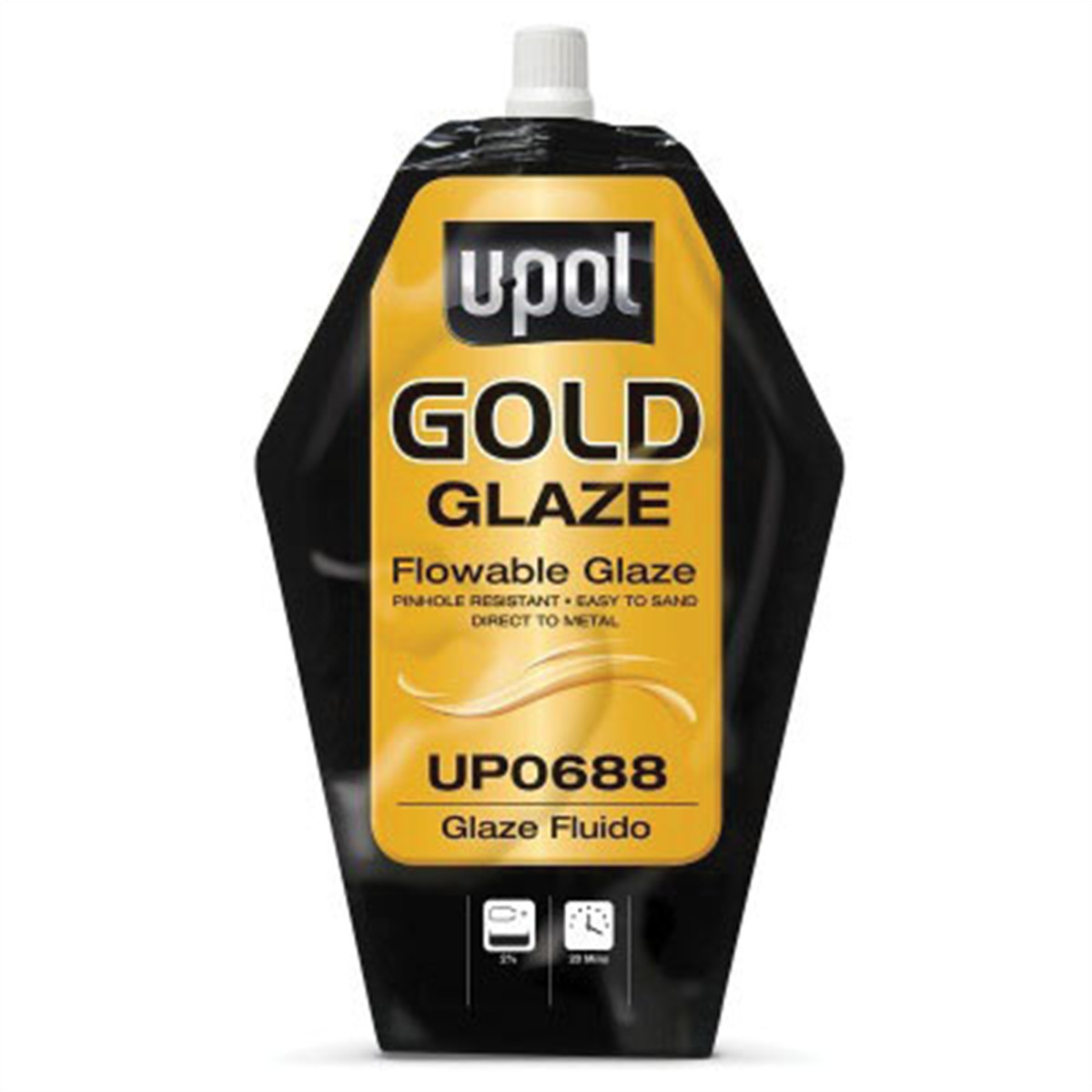 U Pol Products GOLD UP0688 Flowable Glaze, 440 mL Filler Bag, Liquid