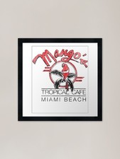 Mangos Tropical Cafe Miami Beach Fl Framed Wall Art Poster Canvas Print Picture
