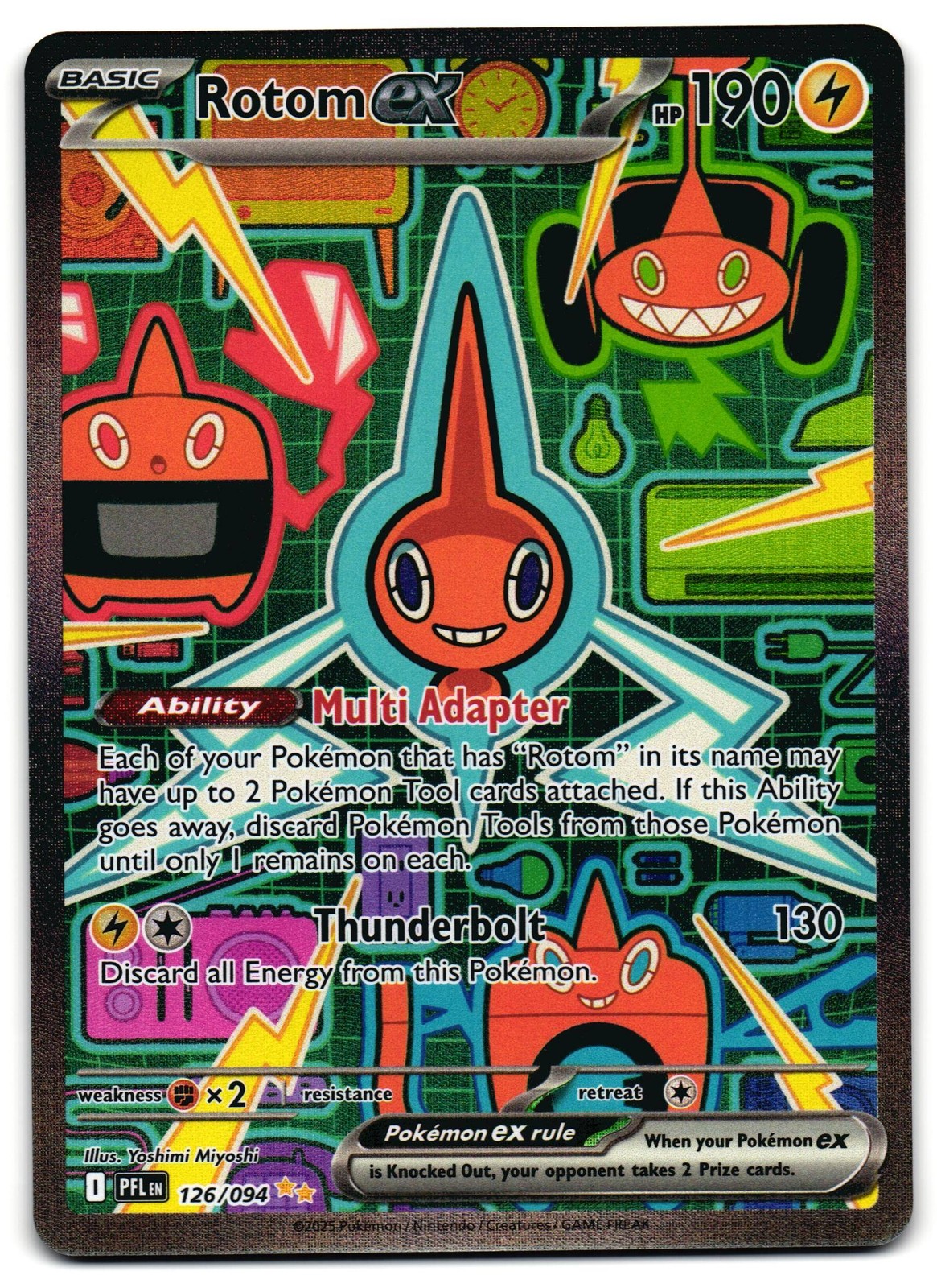 Rotom ex 126/094 - Phantasmal Flames Pokemon TCG - M/LP Card
