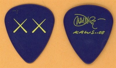 John Mayer KAWS Vintage Guitar Pick - 2008 Continium Tour