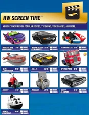 2025 Hot Wheels SCREEN TIME;set# 1-10 “optimus prime,nissan skyline GTR,snoopy