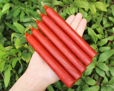 Lot of 5 x 6" Taper Candles: BROWN  (Spell Candles Altar Ritual Household)