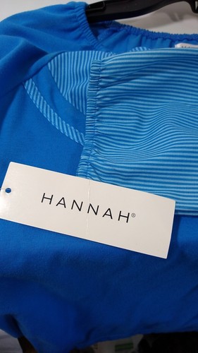 French Blue Blouse size Med NWT LS peasant style pullover Top M HANNAH Womens - Picture 4 of 10