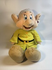 Vintage Disney Store DOPEY Large Plush Snow White Seven Dwarfs 25  Stuffed Toy